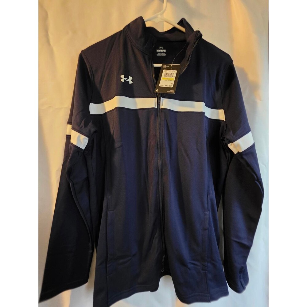 Under Armour Women's Team Knit Full Zip Jacket Navy Medium